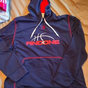 AND1 XL Hoodie Blue & Red